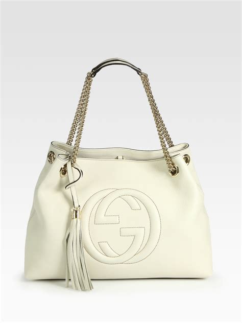 gucci white tote bag|gucci tote bag outlet.